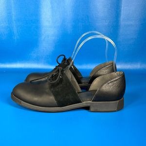 Camper Black Leather Loafers Classic Design